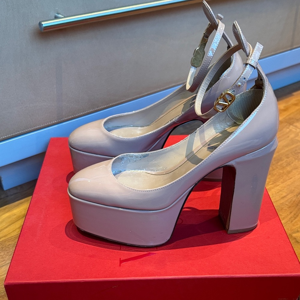 Valentino Garavani Blush Pink Platform Heels